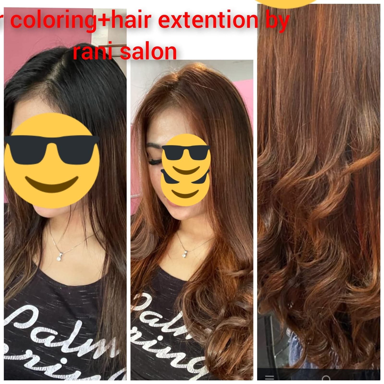 Hasil Perawatan Pewarnaan Rambut