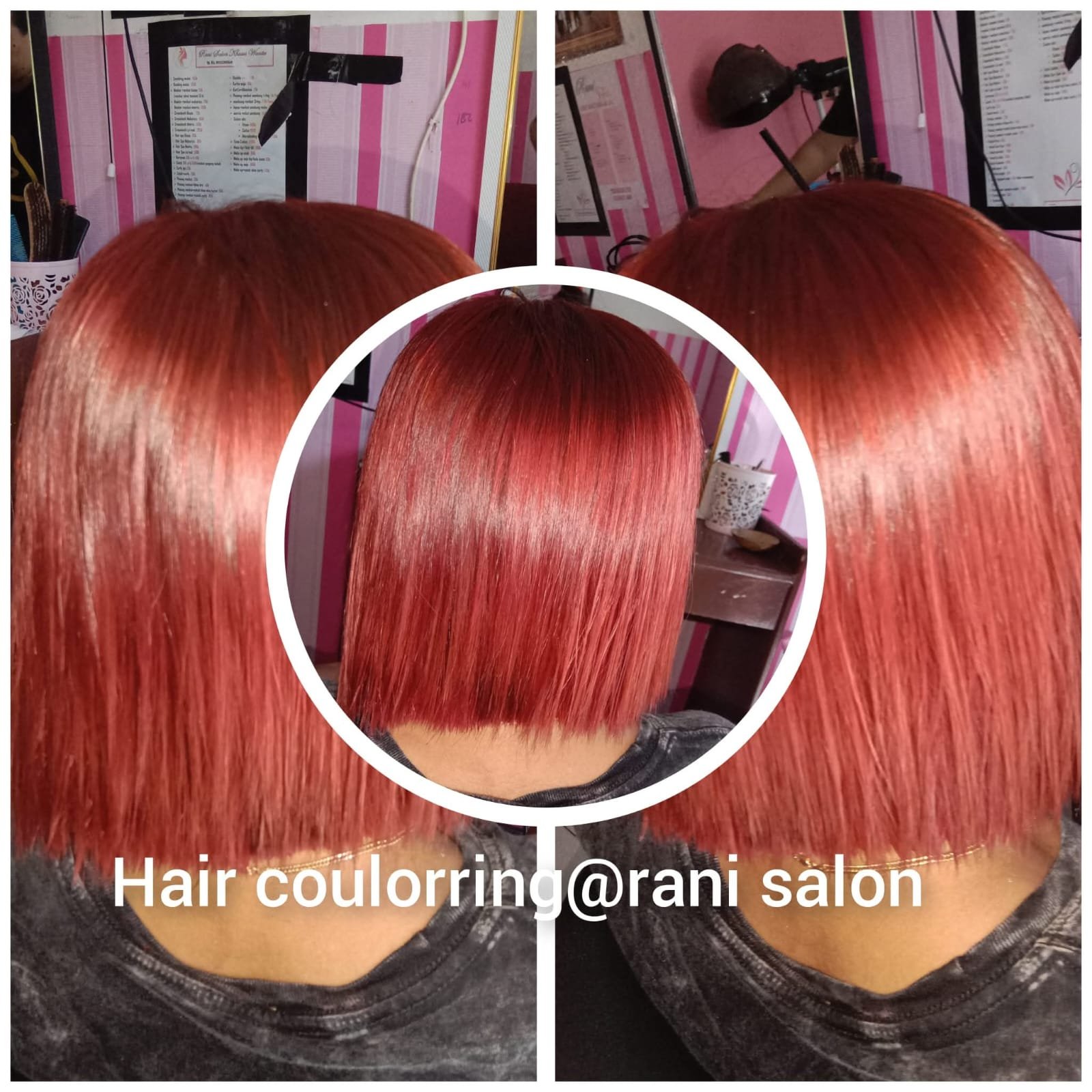 Hasil Perawatan Pewarnaan Rambut