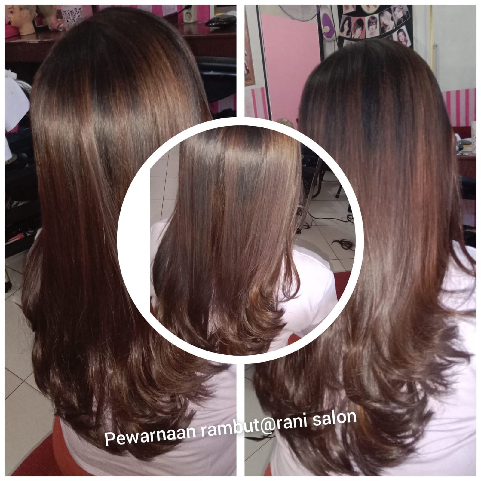 Hasil Perawatan Pewarnaan Rambut